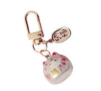 YUGSHNKFC Porte-clés Avec Pendentif En Forme De Chats De Dessin Animé Cloches En Métal De Japonais Porte-clés De En Forme D'animal Breloque Pour Et Décoration Breloque De Avec Cloches