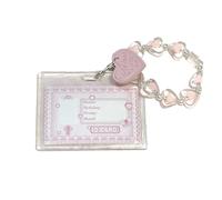 YUGSHNKFC Porte-photo idole en acrylique rigide pour fille - Protecteur de carte d'étudiant transparent, C
