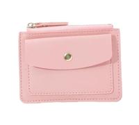 YUGSHNKFC Portefeuille court élégant pour cartes de crédit et portefeuille en cuir PU pour le travail et un usage quotidien, rose