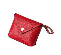 YUGSHNKFC Portefeuille court pour homme et femme avec porte-cartes de crédit, Rouge