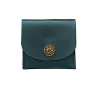 YUGSHNKFC Portefeuille vintage court compact et élégant en polyuréthane avec porte-cartes, porte-monnaie, porte-monnaie, Vert