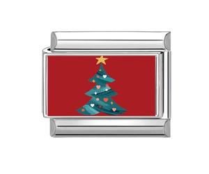 YUGSHNKFC Résultats De Bijoux Modulaires Module De De Perles Thème De Noël Fabrication De Bijoux Partie Charme Lien Texture en Acier Inoxydable De Noël Modulaire