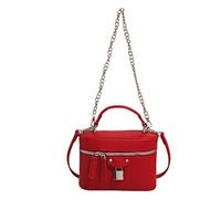 YUGSHNKFC Sac à bandoulière élégant avec poignée supérieure avec chaîne en métal luxueux en cuir PU Sac à bandoulière Sac à main pour un usage quotidien Sac à bandoulière pour les trajets quotidiens