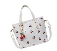 YUGSHNKFC Sac à bandoulière en cuir synthétique pour femme, sac à bandoulière tendance, sac à bandoulière esthétique, sac seau élégant pour femme, blanc, One Size