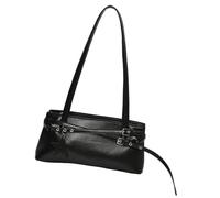YUGSHNKFC Sac à bandoulière tendance pour femme - Sac à main simple en cuir PU - Aisselle - Élégant - Pour les aisselles - Tendance - Sac à main pour femme - Tendance, Noir , One Size