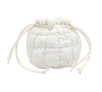 YUGSHNKFC Sac matelassé élégant pour femme avec sangle amovible - Rembourrage doux - Sac à bandoulière pour voyage, shopping, sac décontracté pour femme, blanc, One Size