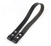 YUGSHNKFC Sangle de rechange en cuir synthétique avec bouton pour poignées de sac à main, artisanat, sac à bandoulière, accessoires de sac à main, Noir , One Size