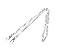 YUGSHNKFC Sangle de sac à main en métal avec poignée d'épaule pour sac à bandoulière, sac à main, bandoulière courte, Argenté., One Size