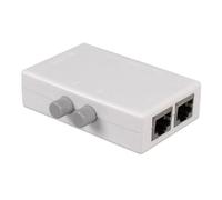 YUGSHNKFC Sélecteur De Commutateurs Réseaux RJ45 À 2 Ports Boîte Répartiteur Commutateur Réseau Externe Interne 2 en 1 pour Les Réseaux D'ordinateurs Portables Switches Selector Box