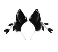 YUGSHNKFC Serre-tête en peluche avec oreilles de loup, pour carnaval, fête, cosplay, anime, unisexe