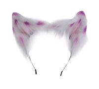 YUGSHNKFC Serre-tête fait à la main avec oreilles de chaton pour Halloween, carnaval, cosplay, accessoires pour cheveux
