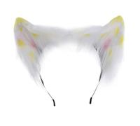 YUGSHNKFC Serre-tête fait à la main avec oreilles de chaton pour Halloween, carnaval, cosplay, accessoires pour cheveux