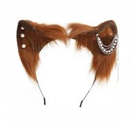 YUGSHNKFC Serre-tête oreilles de chat pour Halloween, serre-tête en peluche, accessoire de cheveux pour fête costumée