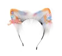 YUGSHNKFC Serre-tête oreilles de chat pour Halloween, serre-tête en peluche, accessoire de cheveux pour fête costumée