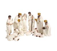 YUGSHNKFC Statue Miniature De La Sainte Famille l'enfant Jésus Scène Nativité Noël Sculpture Noël Décoration D'intérieur Table Maison Décoration Vacances Statue Sainte Famille