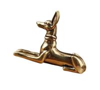 YUGSHNKFC Statues de chien en laiton - Sculptures - Ornement de bureau pour bibliothèque, armoire, décoration de maison, centres de table, figurines sculptures