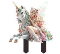 YUGSHNKFC Statuette artificielle en forme de fée sur piquet Idéal pour l'intérieur et l'extérieur