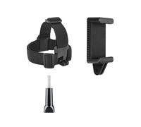 YUGSHNKFC Support de casque universel pour caméras de sport, bandeau élastique en nylon avec poignée antidérapante pour le ski, le cyclisme, l'aventure