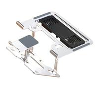 YUGSHNKFC Support de téléphone portable 2 en 1 réglable pour ordinateur portable, support de bureau réglable, support réglable pour le travail collaboratif, rangement facile, ergonomique pour
