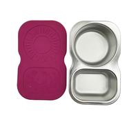 YUGSHNKFC Tasse à tremper double face en acier antirouille robuste, plat à sauces pour réunion de famille, idéal pour les fêtes et les réunions de famille, porte-sauces pour repas en plein air