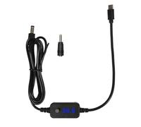 YUGSHNKFC USB C PD65W Réglage du câble de charge rapide 5V 20V 4.0x1.7mm Connectation Conseil Type C à la ligne DC5525 avec LED