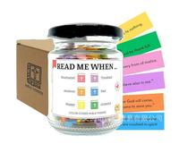 YUGSHNKFC Versets Bibliques Spirituels Bocal en Verre avec des Bandes De Papier Artefact Religieux pour Les Autels De La Maison