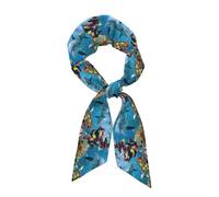 YUGTAEE Écharpe tendance imprimée Ocean Dolphin Looking at You pour femme, un accessoire polyvalent doux et soyeux
