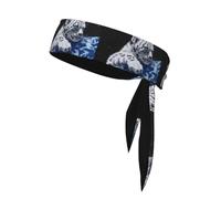 YUGTAEE Foulard de sport double face Little Tiger in Space pour homme et femme réglable pour toutes les circonférences de tête