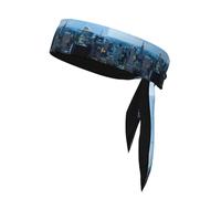 YUGTAEE New York Fashion City Picture Sports Foulard double face pour femme et homme réglable pour toutes les circonférences de tête