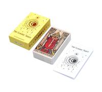 Yugugomo Jeu De Cartes De Tarot,Jouet Interactif avec 78 Cartes - De Tarot pour L Apprentissage | pour Noël Journal De Divination Voyage Débutants Tirages Apprentissage Et Rassemblement