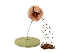 Yugugomo Jouet Distribueur De Friandises pour Animaux,Jouet Distributeur De Croquettes D'Intérieur pour Chaton | Boule à Distraire Animaux Nourriture Lente Basculante à Ressort pour Toutes Tailles