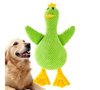 Yugugomo Jouet pour chien en forme de canard - Jouet en peluche couineur pour chiots et chiens - Activités de mastication pour animaux de compagnie - Pour l'extérieur et les déplacements