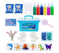 Yugugomo Kit de Aquatiques Faits à la Main, Aquatiques Magic Gels 3D, de Bricolage Faits à la Main pour , Figurines colorées de créature Marine, Ensemble de de Style Dessin