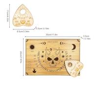 Yugugomo Planche de Divination en Bois,Divination Et Aide À La Décision par Radiesthésie | Planche Spirite | pour Salle de Yoga, Méditation, Boutique et Fêtes à Thème