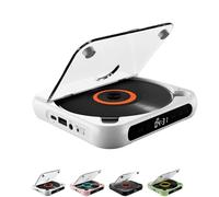 Yuguz Portable CD Player, 2025 New Portable Bluetooth-Compatible CD-Player, Built-in HiFi Speaker, Supports Multiple Audio Modes, for Home, Office, Travel (White)