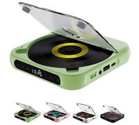 Yuguz Portable CD Player, Portable CD Player with Bluetooth, Supports Cds/USB/BT and Repeat Modes, Yuguz CD Players Bluetooth (Green)