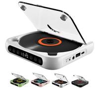 Yuguz Portable CD Player, Portable CD Player with Bluetooth, Supports Cds/USB/BT and Repeat Modes, Yuguz CD Players Bluetooth (White)