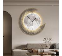 YUGXTH Horloge de Décoration Murale 3D, Grande Sculpture Murale à Suspendre, Sculptures Murales de Paysage Créatives, Décoration Murale 3D Moderne for Entrée Salon(A,13.4in/34cm)