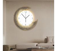 YUGXTH Horloge de Décoration Murale 3D, Grande Sculpture Murale à Suspendre, Sculptures Murales de Paysage Créatives, Décoration Murale 3D Moderne for Entrée Salon(C,13.4in/34cm)