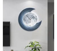 YUGXTH Horloge de Décoration Murale 3D, Grande Sculpture Murale à Suspendre, Sculptures Murales de Paysage Créatives, Décoration Murale 3D Moderne for Entrée Salon(B,22.1in/56.2cm)