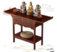 YUGXTH Table d'autel, table de méditation chinoise, table de puja, piédestal personnel, table d'offrandes pour prières, divination et adoration (rose, 100 x 40 x 100 cm)