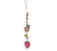 YUHANGCIYE Joli Pendentif de Sac et Chaîne de Téléphone en Forme de Fraise, Bijou pour Fêtes et Rassemblements, As Shown, Alliage Acrylique