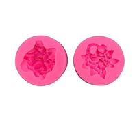 YUHANGCIYE Lot de 2 moules en silicone en forme de boule d'hortensia - Accessoire de fabrication de gâteaux - Fournitures de cadeau pour fondant - Fleur
