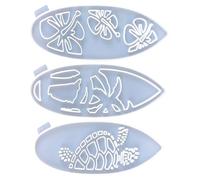 YUHANGCIYE Moules époxy, moule flexible en silicone en forme de planche de surf pour décorations murales, moules en résine époxy, outil de bijoux pour les amateurs d'artisanat