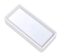 YUHANGCIYE Organisateurs de rangement, boîte de rangement en silicone, moule rectangulaire en résine époxy, moules d'aromathérapie, organiseurs de gypse, décorations de table