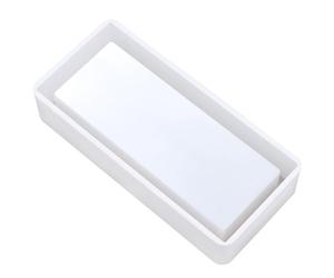 YUHANGCIYE Organisateurs de rangement, boîte de rangement en silicone, moule rectangulaire en résine époxy, moules d'aromathérapie, organiseurs de gypse, décorations de table