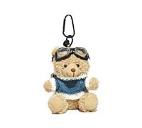 YUHANGCIYE Pendentif en forme d'ours, joli porte-clés en forme d'ours pilote, pendentif mignon pour sac et clé, porte-clés en peluche, breloque de téléphone, décoration animale personnalisée, #2, Bear