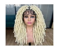 YUHANXINHESHE 20 inch Full Lace Braided Wigs for Women Crochet Hair Dreadlocks Faux Locs Wig Braids Extensions Synthetic Hair Ajoute Le Volume des Cheveux(613)