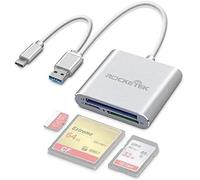YUHG-Lecteur De Carte Cf,Usb + Type C + Micro Usb Adaptateur Otg 3 En 1/Lecteur De Carte Mémoire Portable Usb 3.0 Pour Cf/Cfi,Sd/Sdhc/Sdxc,Tf/Mmc/Micro Sd/Micro Sdhc/Micro Sdxc/Ms,Uhs -Je Carte