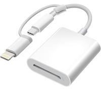 YUHG-Lecteur De Carte Sd Certifié Apple Mfi Pour Iphone,Usb-C Et Adaptateur Lightning Vers Carte Sd Pour Iphone 15/14/13/12/11/Xs/Xr/X/8 7 6 5,Macbook Pro M1 Air,Ipad Pro/Air,Imac,Galaxy S24/S23